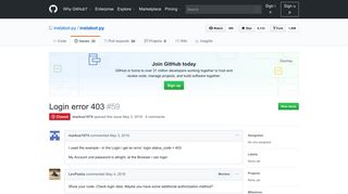 
                            3. Login error 403 · Issue #59 · instabot-py/instabot.py · GitHub