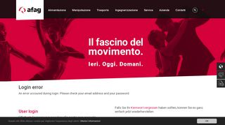 
                            13. Login error: Afag Holding AG - Afag Automation AG
