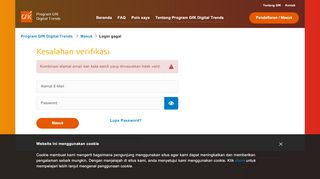 
                            7. Login error - GfK