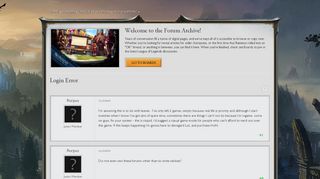 
                            6. Login Error - League of Legends Community - Forum