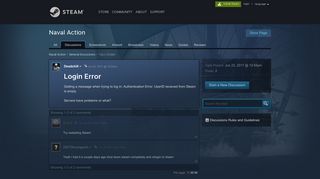 
                            1. Login Error :: Naval Action General Discussions - Steam Community