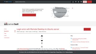 
                            12. Login error with Remote Desktop to Ubuntu server - Server Fault