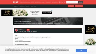 
                            3. Login erstellen — CHIP-Forum