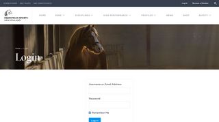 
                            1. Login | ESNZ - Equestrian Sports New Zealand