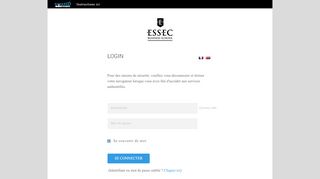 
                            4. Login - ESSEC Business School Central Authentication Service