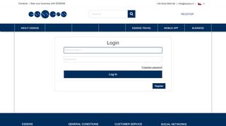 
                            4. Login - ESSENS Italy