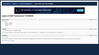 
                            6. Login et MdP Technicolor TG788VN [Archives] - Forum OVH