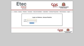 
                            13. Login - ETEC Parque da Juventude