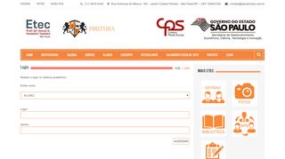 
                            6. Login | ETEC Pirituba