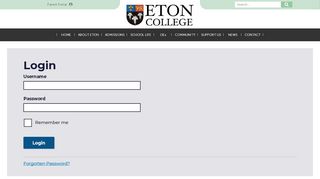 
                            13. Login | Eton College