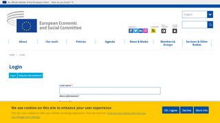 
                            12. Login | European Economic and Social Committee