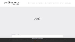 
                            12. Login – Europlanet Society