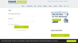 
                            5. Login | EUWID Neue Energie Nachrichten