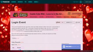 
                            1. Login Event | Castle Cats Wiki | FANDOM powered by Wikia