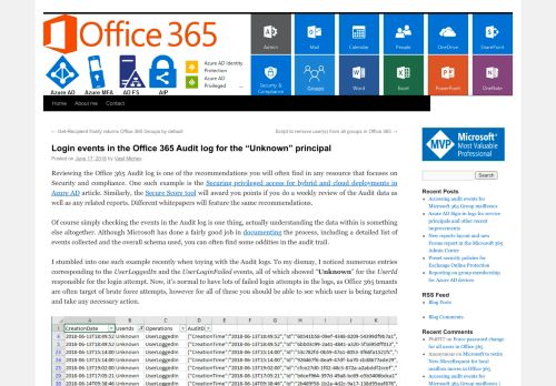 
                            9. Login events in the Office 365 Audit log for the “Unknown” principal ...
