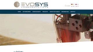 
                            9. Login - Evosys Laser GmbH