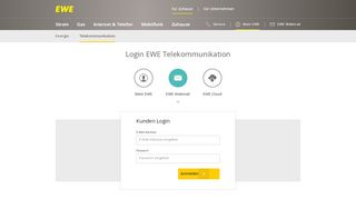 
                            7. Login EWE Telekommunikation - EWE Webmail