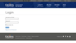 
                            10. Login - Ex Libris Developer Network