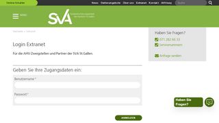 
                            9. Login Extranet – SVA St.Gallen