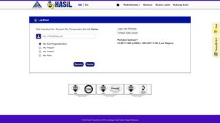 
                            1. Login - ezHASiL - Lembaga Hasil Dalam Negeri