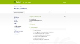
                            12. Login Facebook - Login - Android - classifieds - Relish