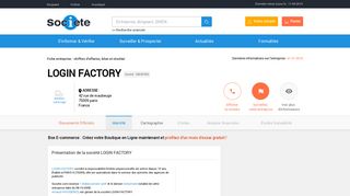 
                            11. LOGIN FACTORY (PARIS 9) Chiffre d'affaires, résultat, bilans sur ...