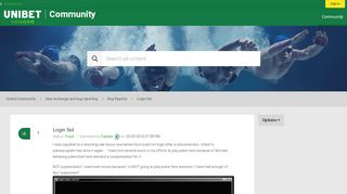 
                            4. Login fail - Unibet Community