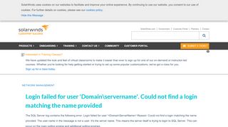 
                            8. Login failed for user 'Domain\servername'. Could not find a login ...