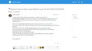 
                            11. Login failed for user 'NT AUTHORITY\SYSTEM' - Octopus Deploy