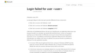 
                            13. Login failed for user <user> - MSDN - Microsoft