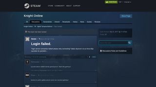 
                            6. Login failed. :: Knight Online TR - Genel Tartışma Bölümü