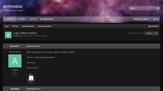 
                            4. Login failed problem - Pre-Sale Questions - Interwebz VAC ...