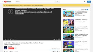 
                            4. Login Failed - Your account can not play on this platform. Please ...