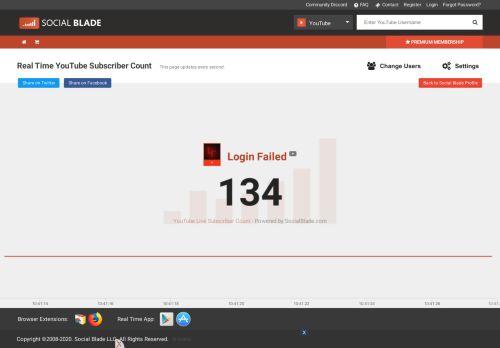 
                            3. Login Failed's Real-Time Subscriber Count - Social Blade YouTube ...