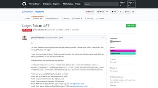 
                            2. Login failure · Issue #57 · imapsync/imapsync · GitHub