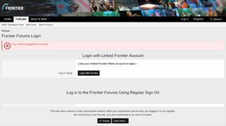 
                            1. Login Failure - Page 3 - Frontier Forums - Frontier Developments