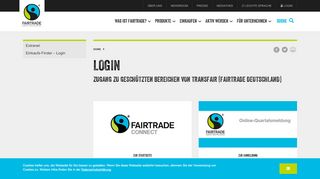
                            12. Login | Fairtrade - Deutschland