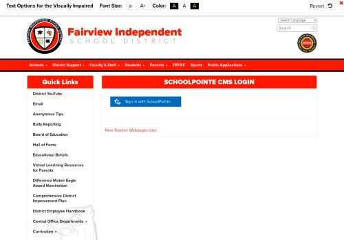 
                            13. Login - Fairview Independent Schools