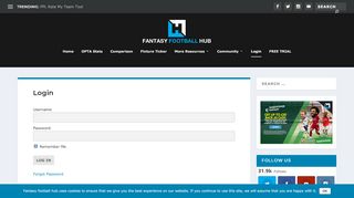 
                            13. Login - Fantasy Football Hub