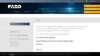 
                            6. Login | FARO Technologies