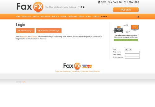 
                            4. Login | FaxFX