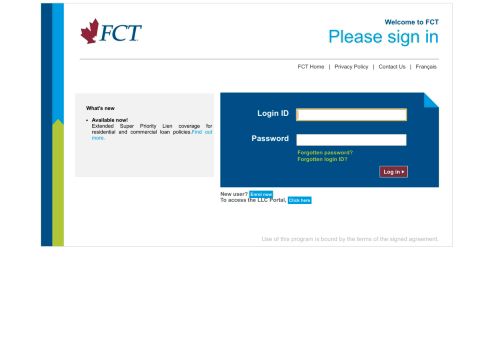 
                            3. Login - FCT