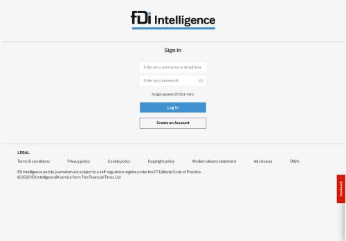 
                            1. Login - fDi Intelligence