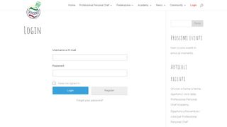 
                            5. Login - Federazione Italiana Professional Personal Chef