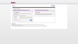 
                            1. Login - FedEx Trade Networks