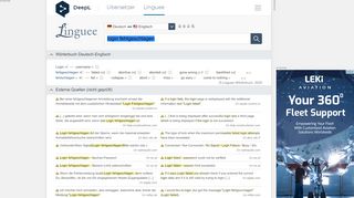 
                            3. Login fehlgeschlagen - Englisch-Übersetzung – Linguee Wörterbuch
