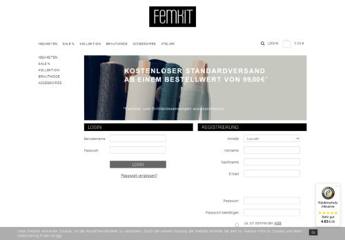 
                            1. Login - Femkit