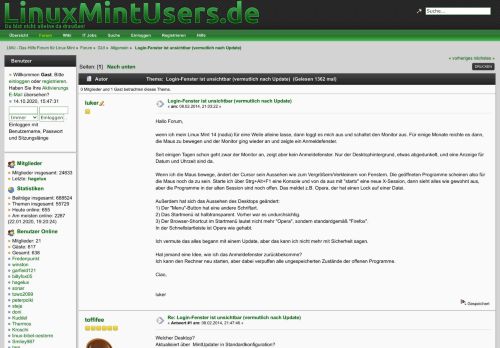 
                            10. Login-Fenster ist unsichtbar (vermutlich nach Update) - Linux Mint ...