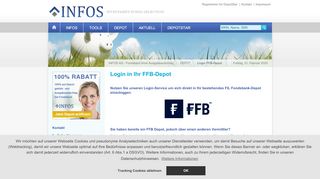 
                            9. Login FFB-Depot - INFOS AG