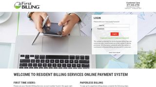 
                            7. Login - First Billing Services